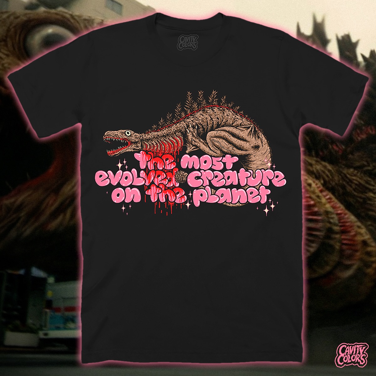 Our very first Godzilla T-Shirt ever made, 1996. ? ©Gabrielle 