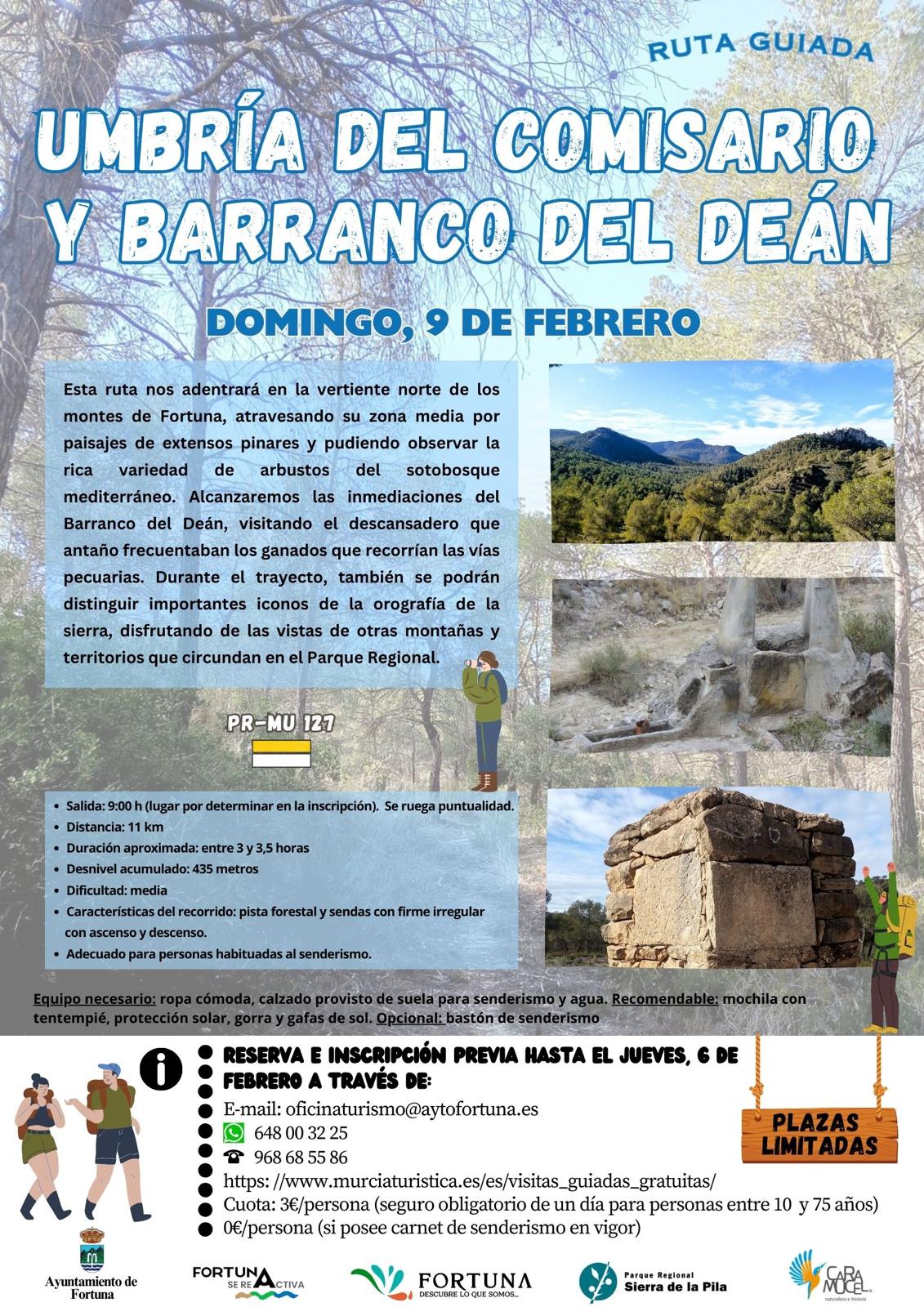 Excmo. Ayuntamiento de Fortuna - #TURISMO “RUTA GUIADA SENDERISMO“ 👉Ya ...