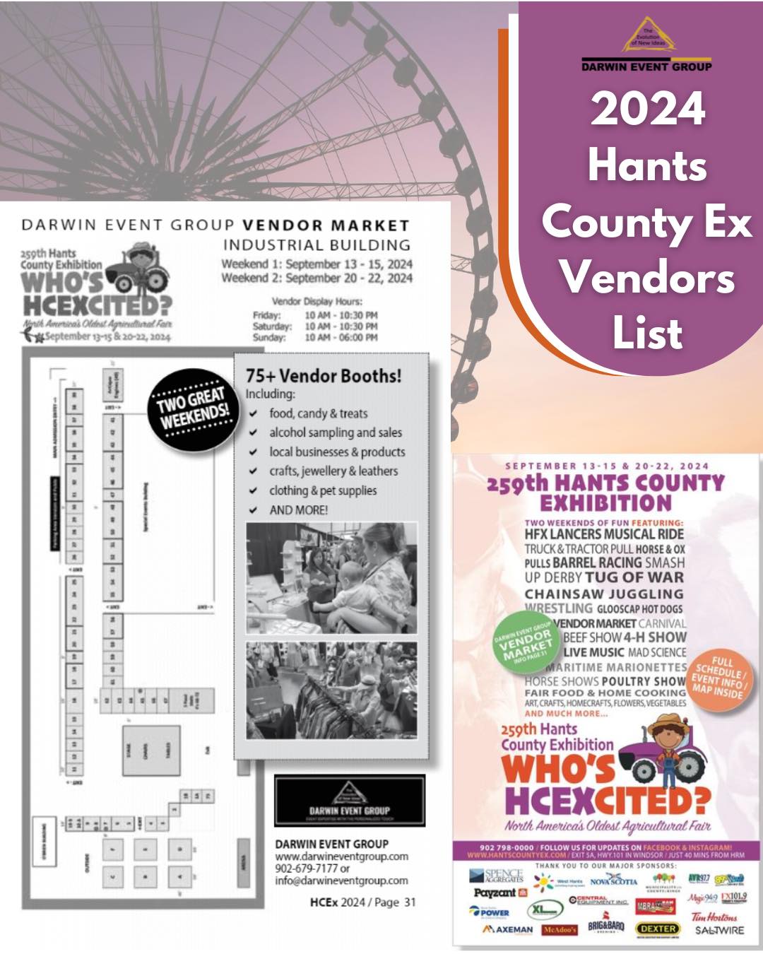 Darwin - We are excited to announce our Vendors List for the 2024 Hants ...
