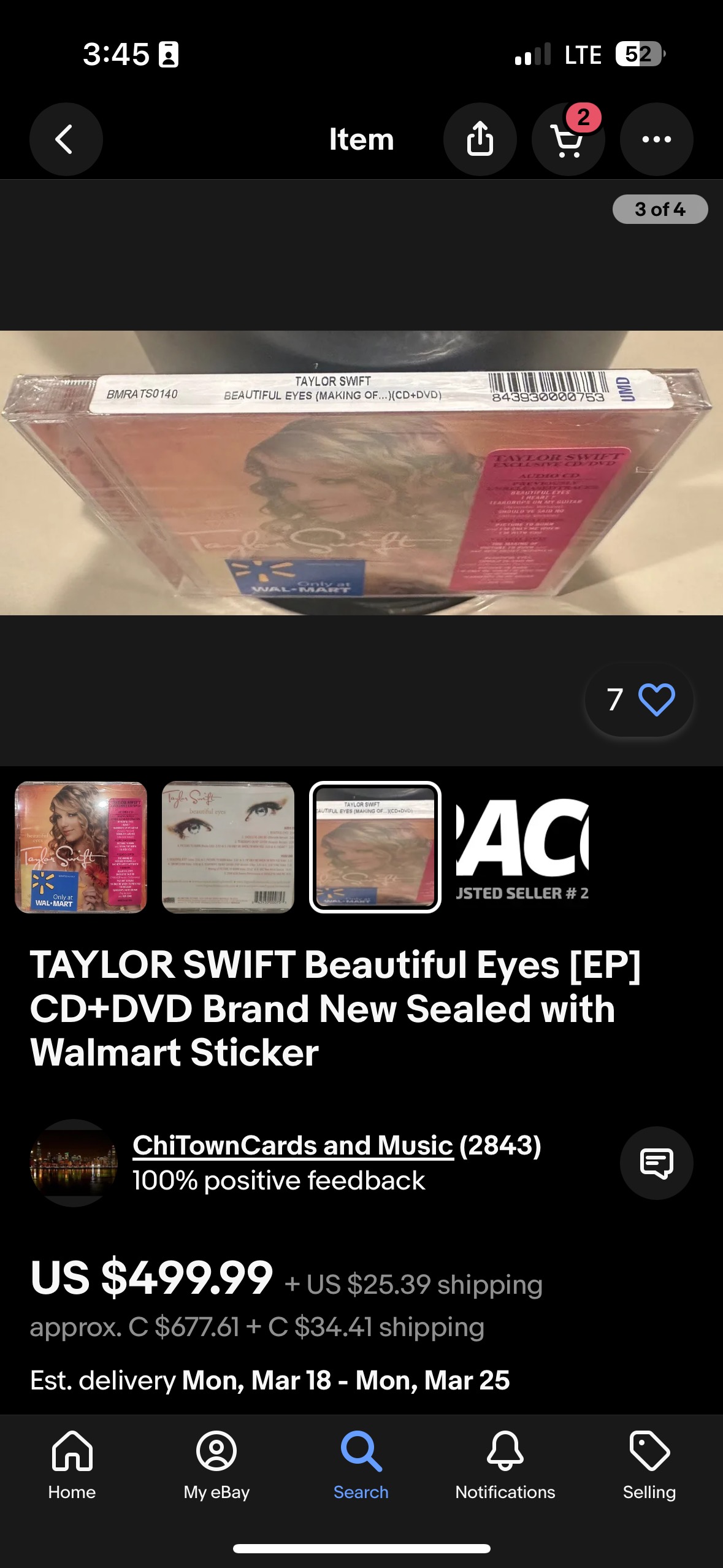 Is this Taylor Swift CD, Beautiful Eyes, authentic?
