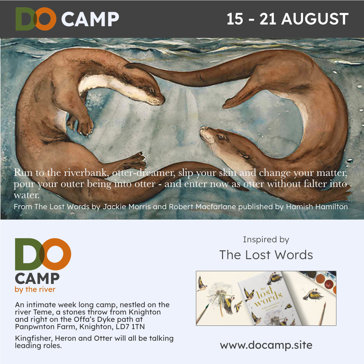 Dark Olive - The DO Camp by the River website is ready to... | Facebook