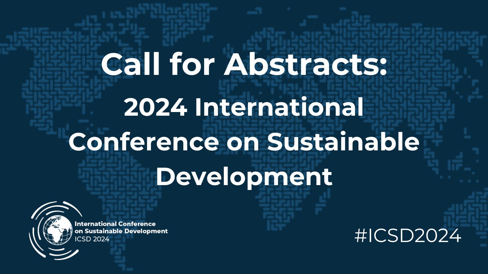 International Conference on Sustainable Development