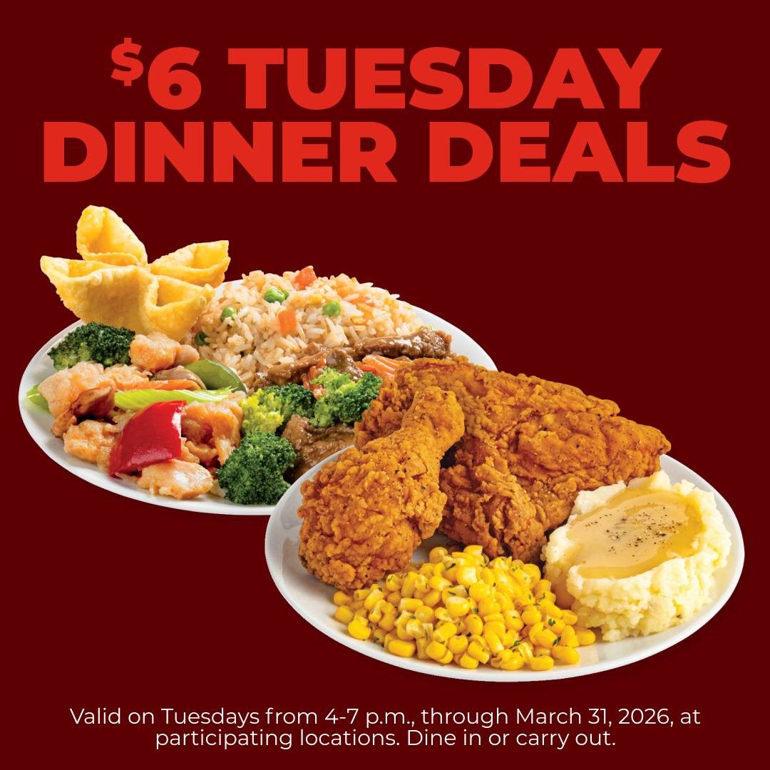 Hy-Vee - Enjoy a HyChi 2-entrée meal 🥡 or 2-piece chicken dinner with ...