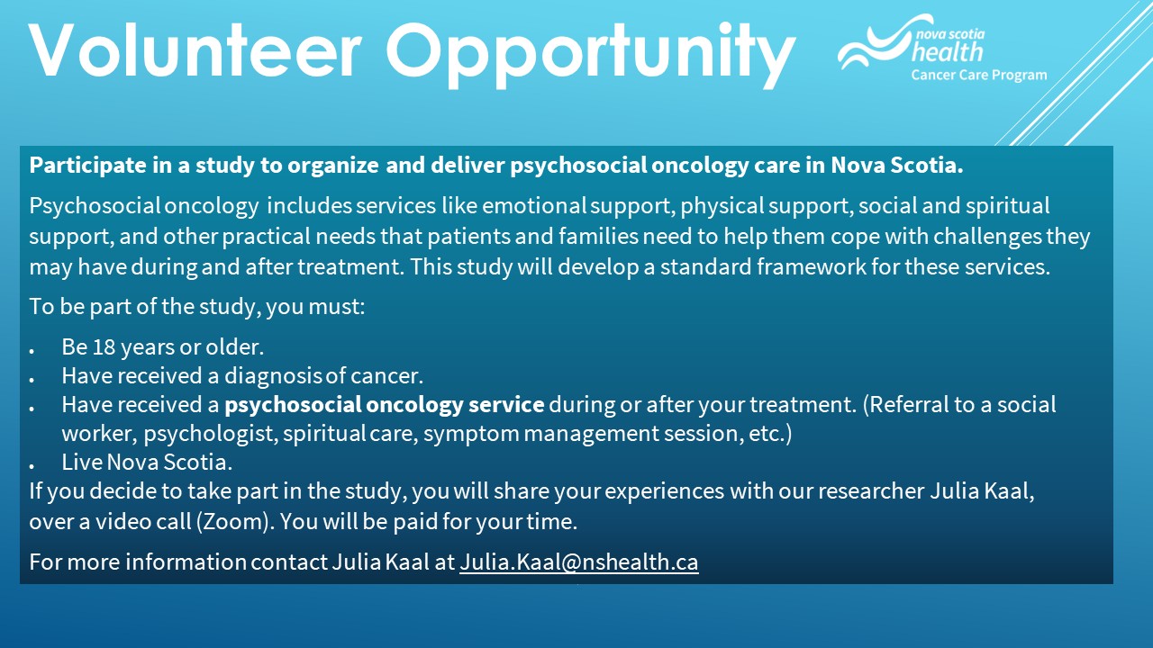 Nova Scotia Cancer Care Program | Halifax NS