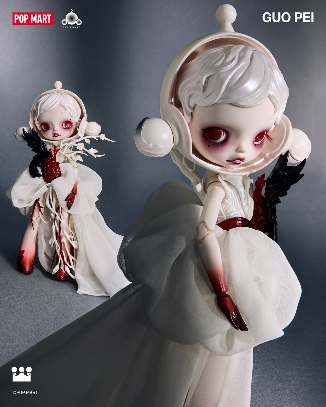 SKULLPANDA × GUO PEI 1/6 ACTION FIGURE Poised at the edge of the