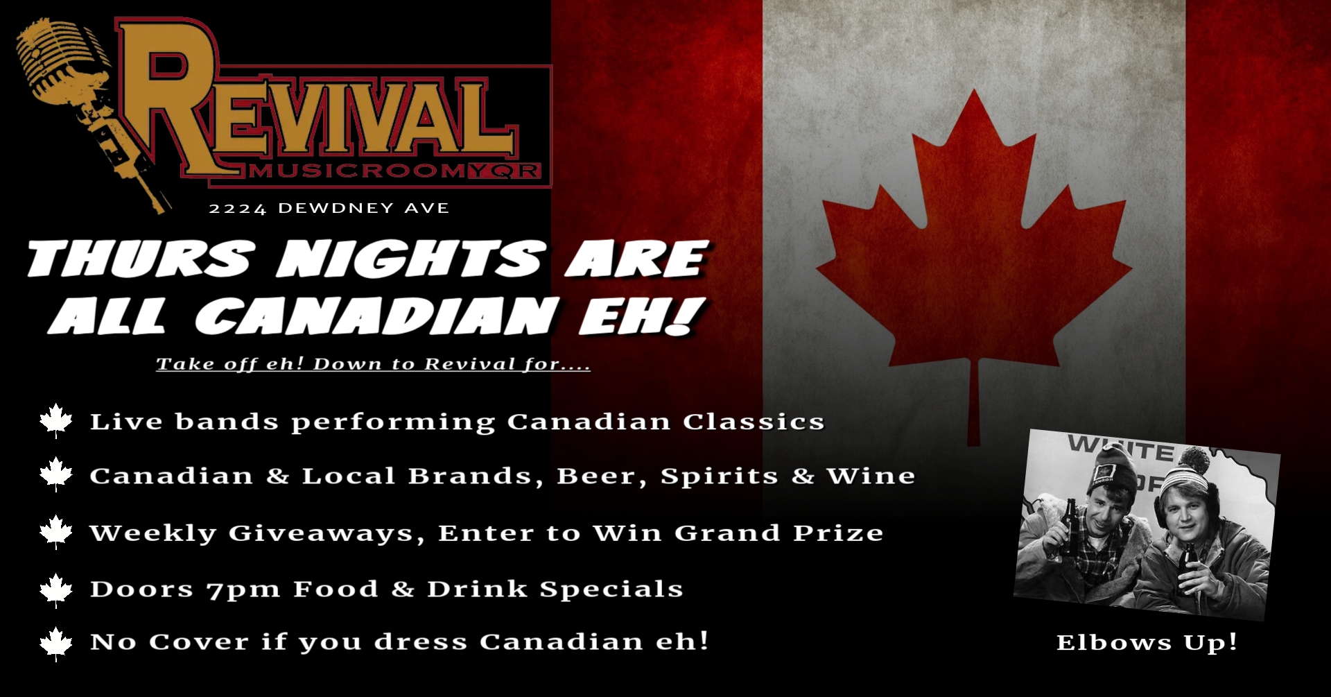 Thursday Nights are All Canadian Eh!