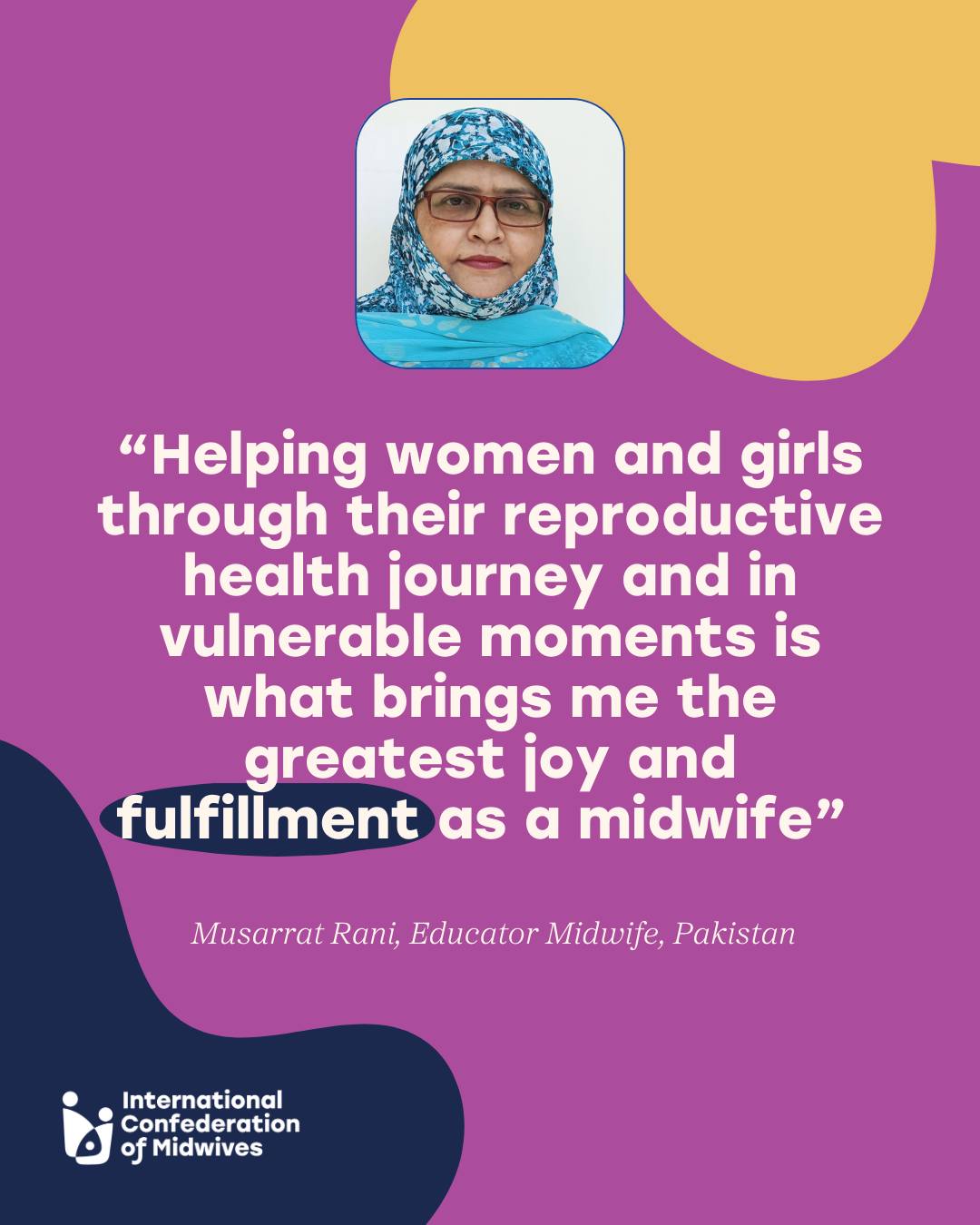 🌟 Musarrat Rani,... - International Confederation of Midwives | Facebook