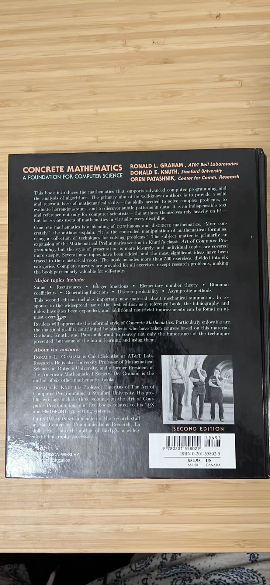 Concrete Mathematics: A Foundation for Computer Science (2nd Edition ...