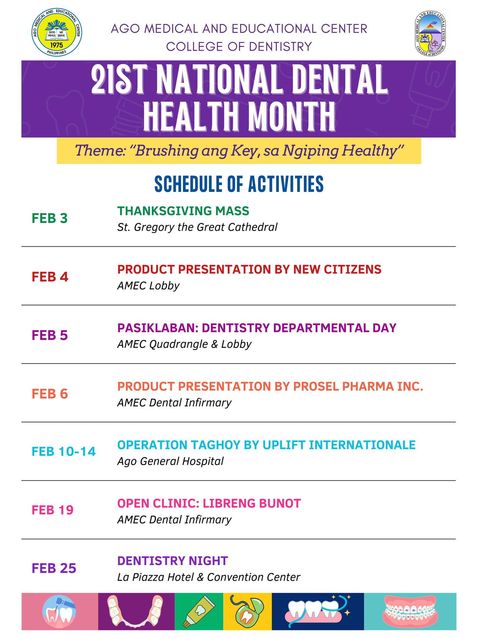 PDSA - AMEC Chapter - HAPPY NATIONAL DENTAL HEALTH MONTH 🦷💜 Check out ...