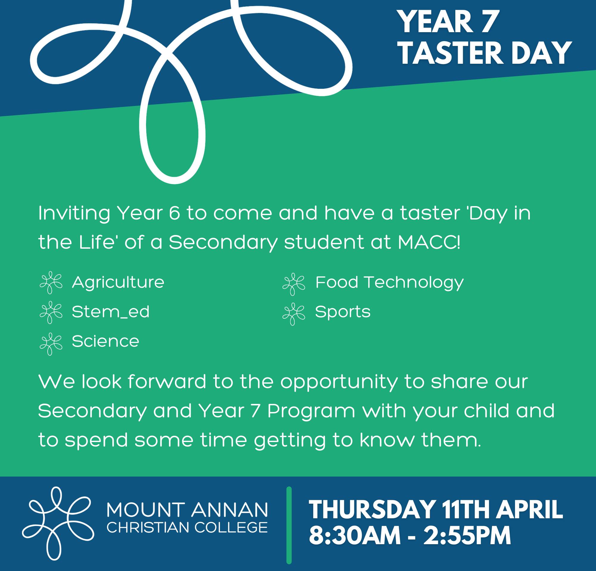 Year 7 Taster Day! 😃 MACC... - Mount Annan Christian College | Facebook