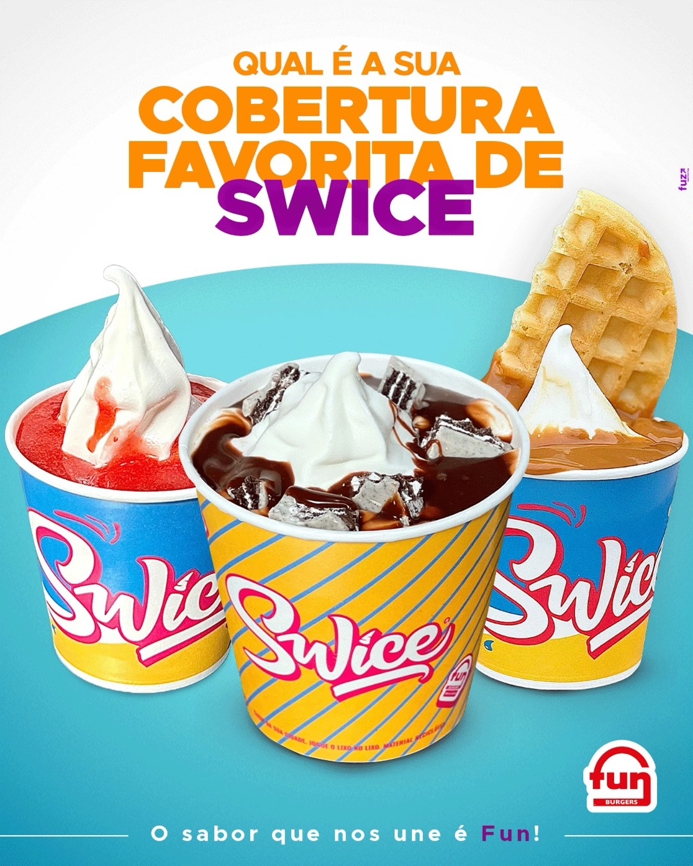 FunBurgers - 🤔 Difícil escolher entre Morango, Bis Oreo e Waffle com ...