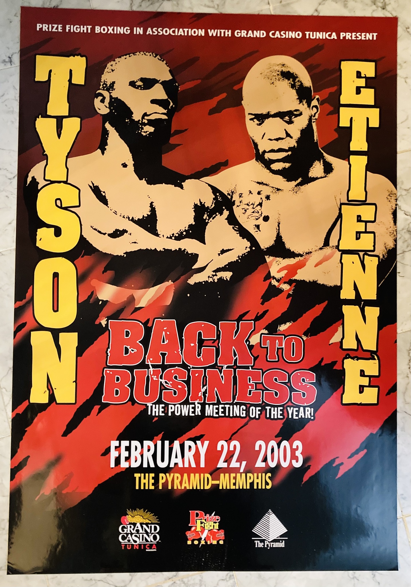 TYSON vs NORRIS Tシャツ 1999年 Mike Tyson on this day in 1999 against Orlin Norris 🥊