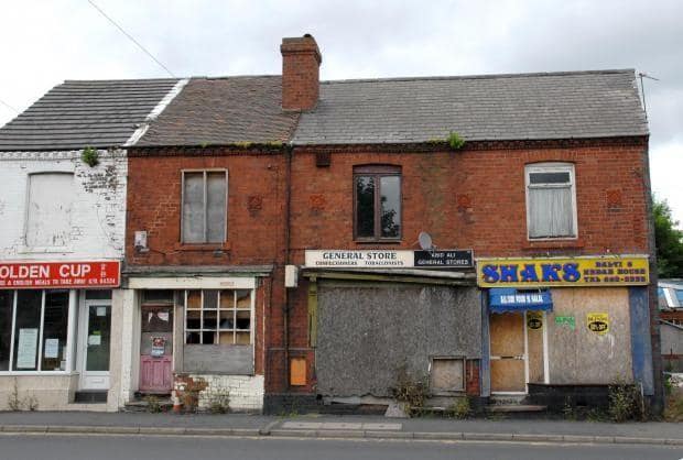 Andy - One of Cradley’s biggest eyesores, the derelict shops on Colley ...