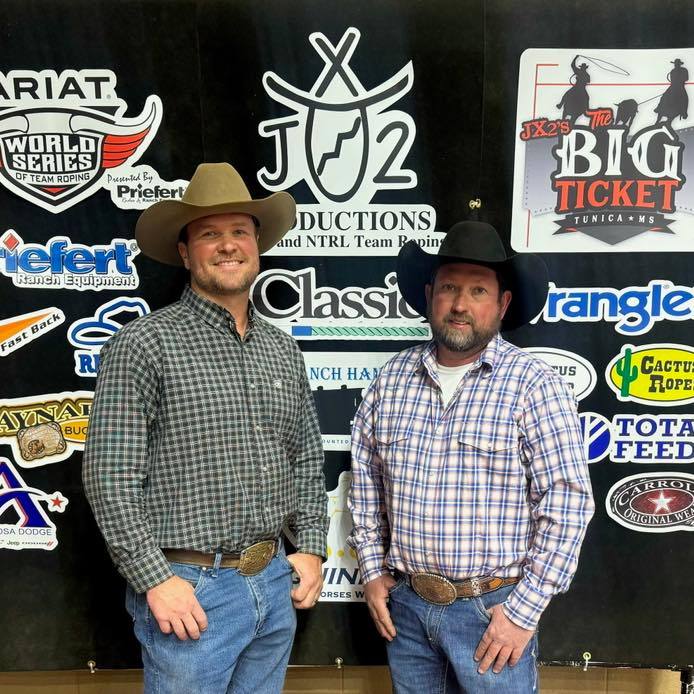 Big Ticket #9.5 Warm Up Winners... - JX2 and NTRL Team Roping