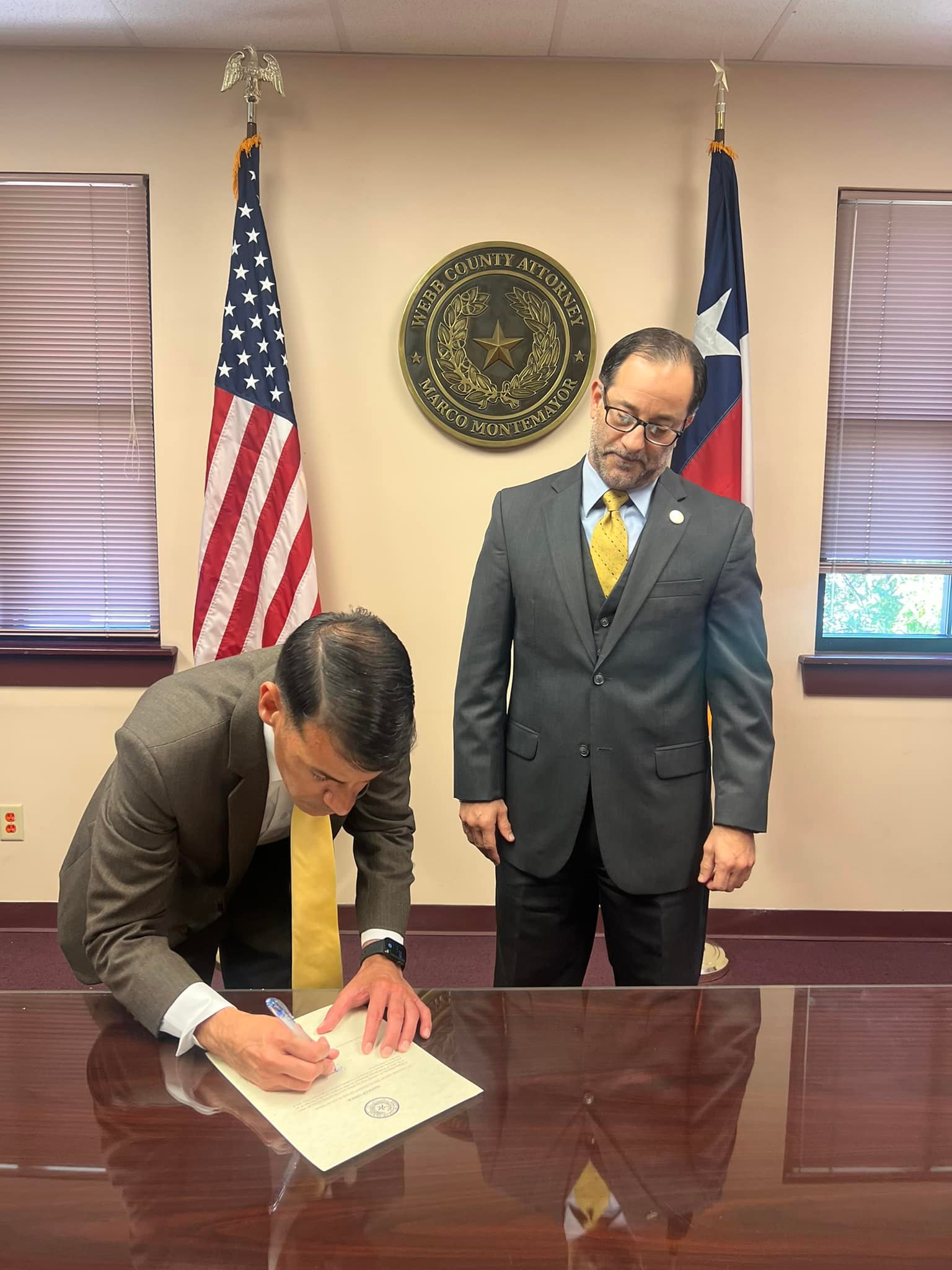Webb County... - Webb County Attorney Marc Montemayor