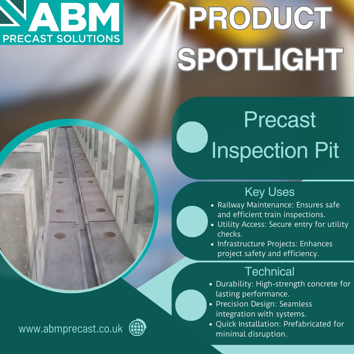 ABM - 🚆 Spotlight: Precast Inspection Pit 🚆 At ABM Precast Solutions ...