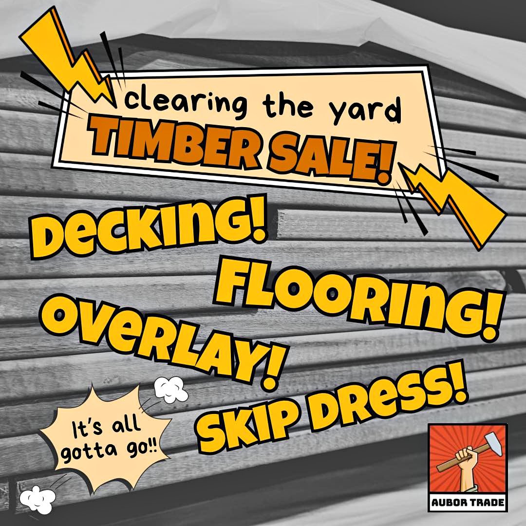 Clearing the yard TIMBER SALE! Decking - flooring - overlay - decking ...