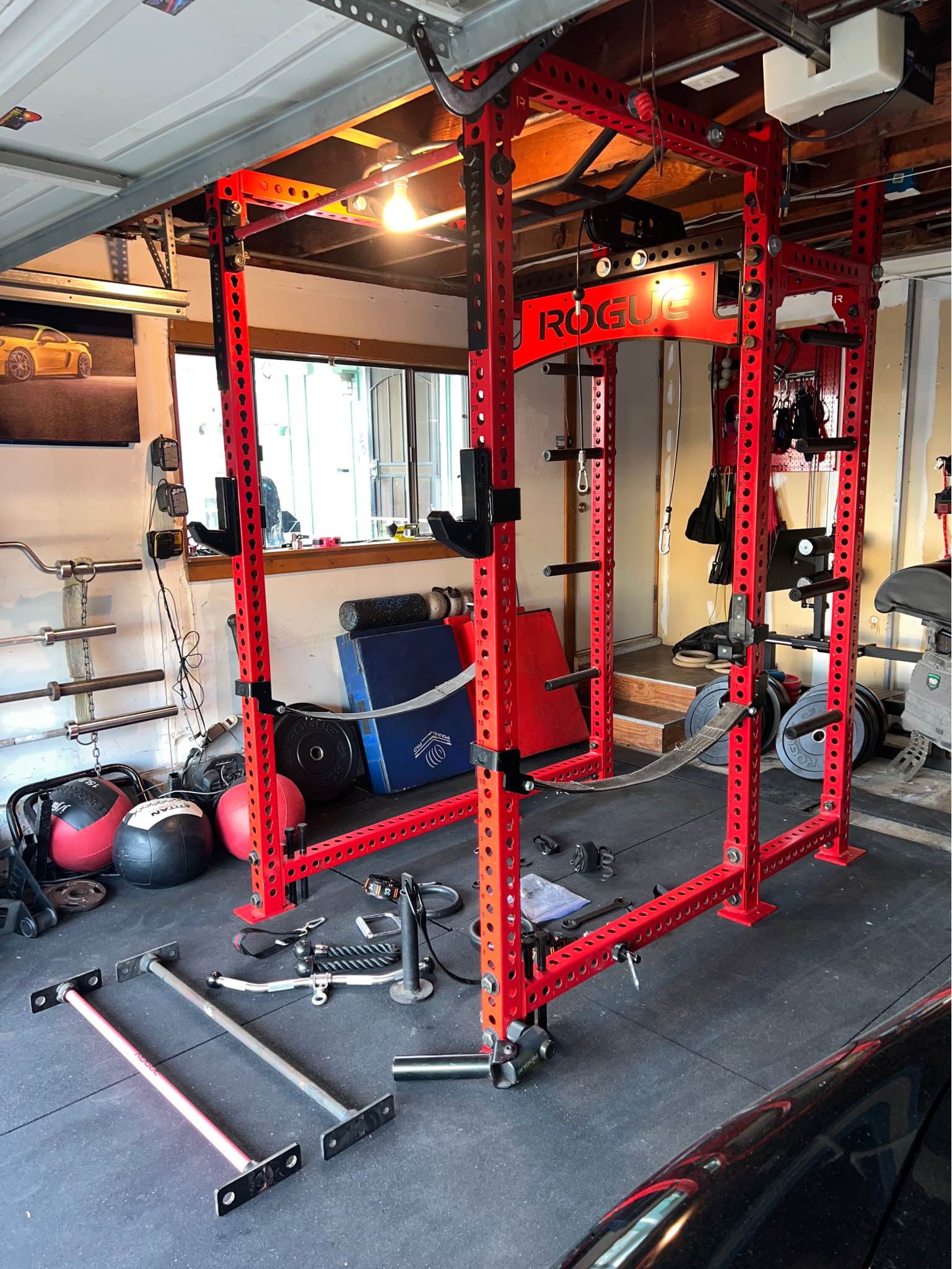 ROGUE FITNESS RM-6 MONSTER RACK 2.0 AND ENTIRE SAN DIEGO HOME GYM! (See ...