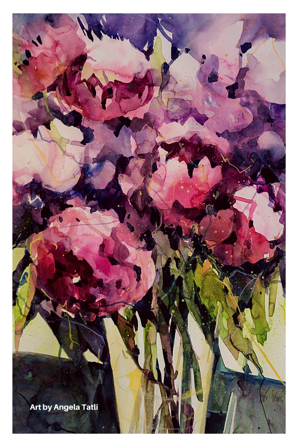 😍Pfingstrosen in Aquarell😍70x50 An diesen Schönheiten kommt man nicht vorbei. Sie müssen jedes Jahr neu gemalt werden. Es sind die Lieblingsblumen vieler Aquarellisten und die Wahl der Farben ist dabei wichtig. Hier
