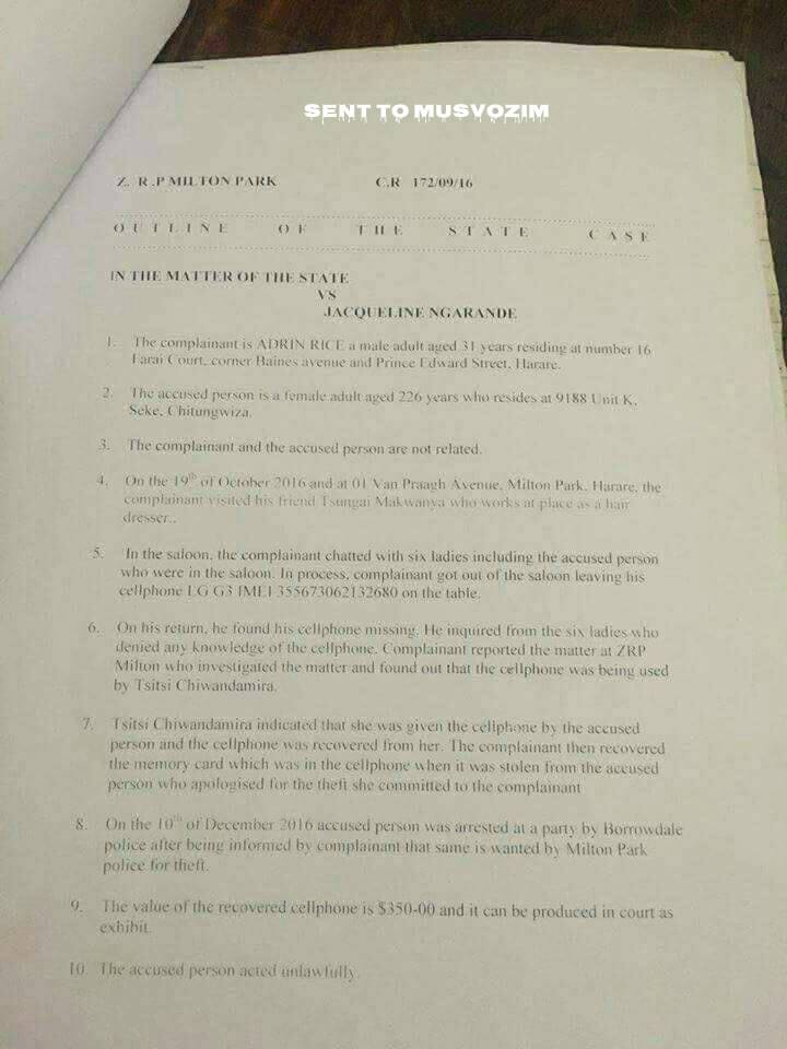 Jacqueline Ngarande was actually... - Musvo Zimbabwe 2 | Facebook