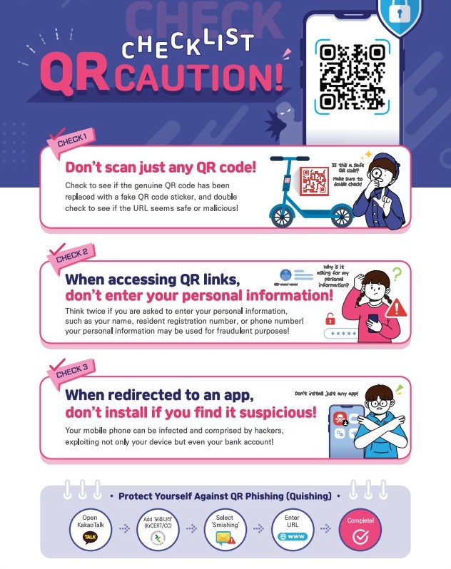 인천공항출입국·외국인청 - 🚨 Beware of QR Phishing (Qshing)! ⚠️Cyber scams using ...