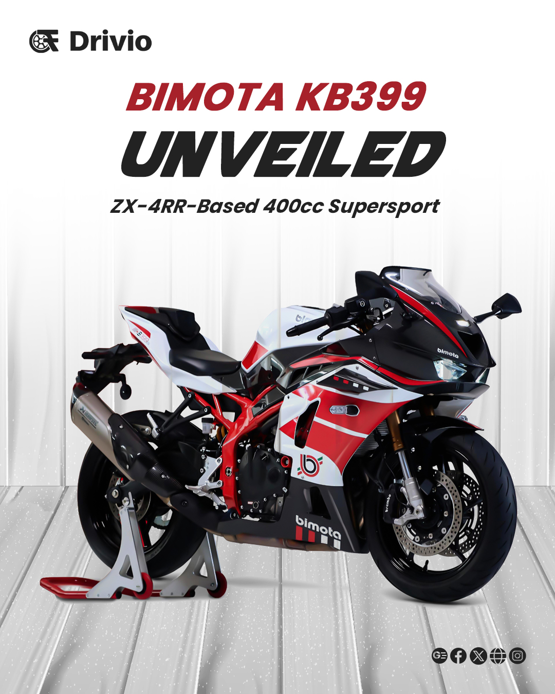 Drivio - 400cc supersport segment अब next level 🔥 Bimota KB399