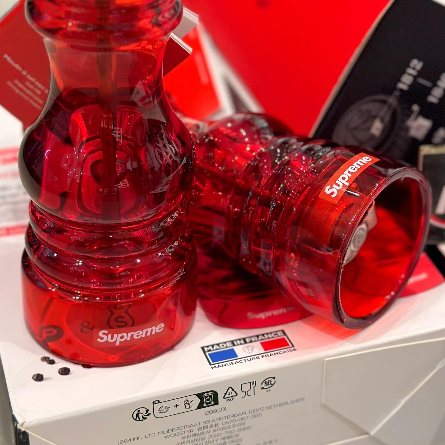 For Sale Supreme FW24 Peugeot Salt & Pepper Mill (Set of 2 