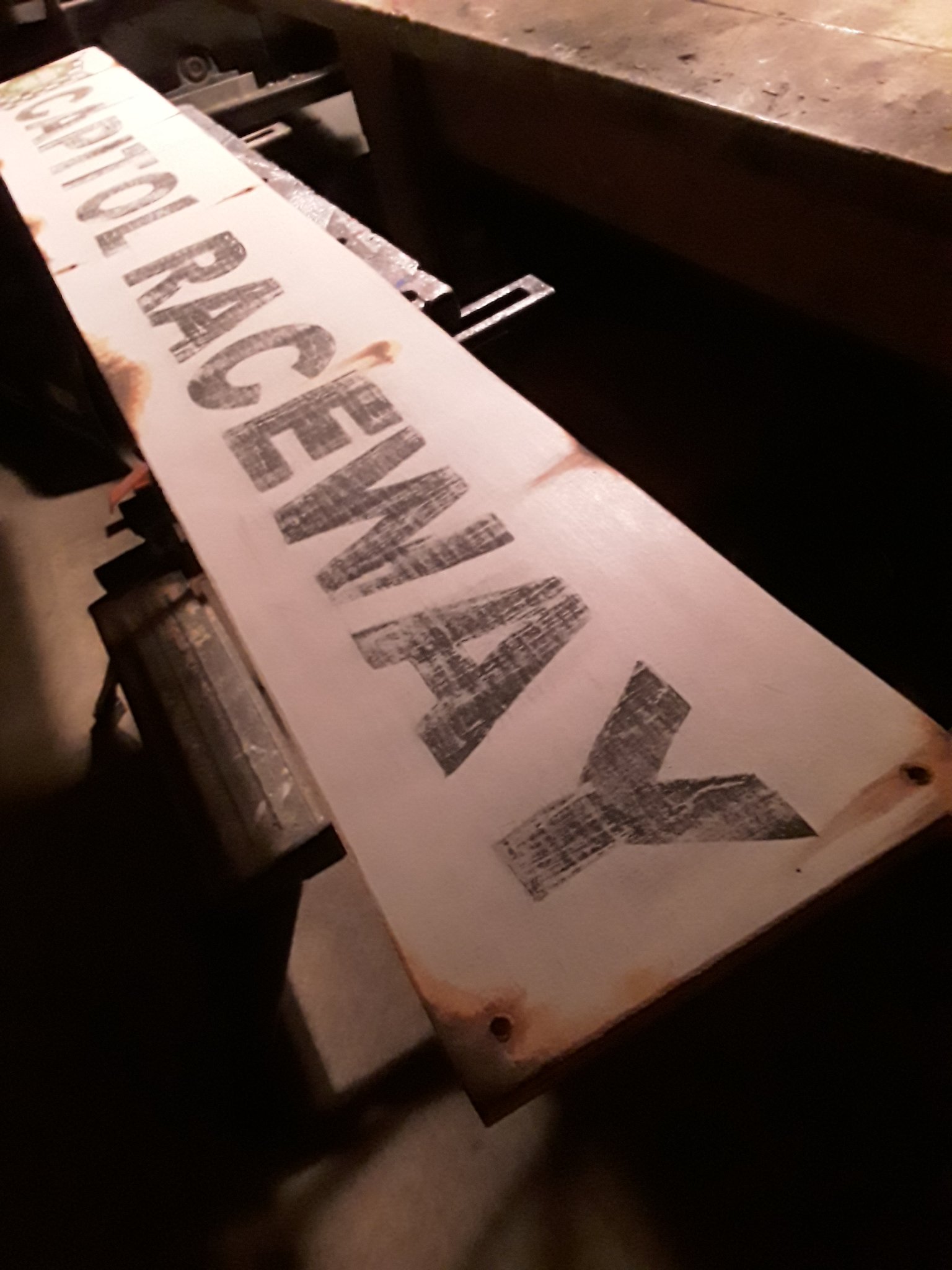 Another handpainted Capitol Raceway Reproduction Sign - Plaques & Signs ...