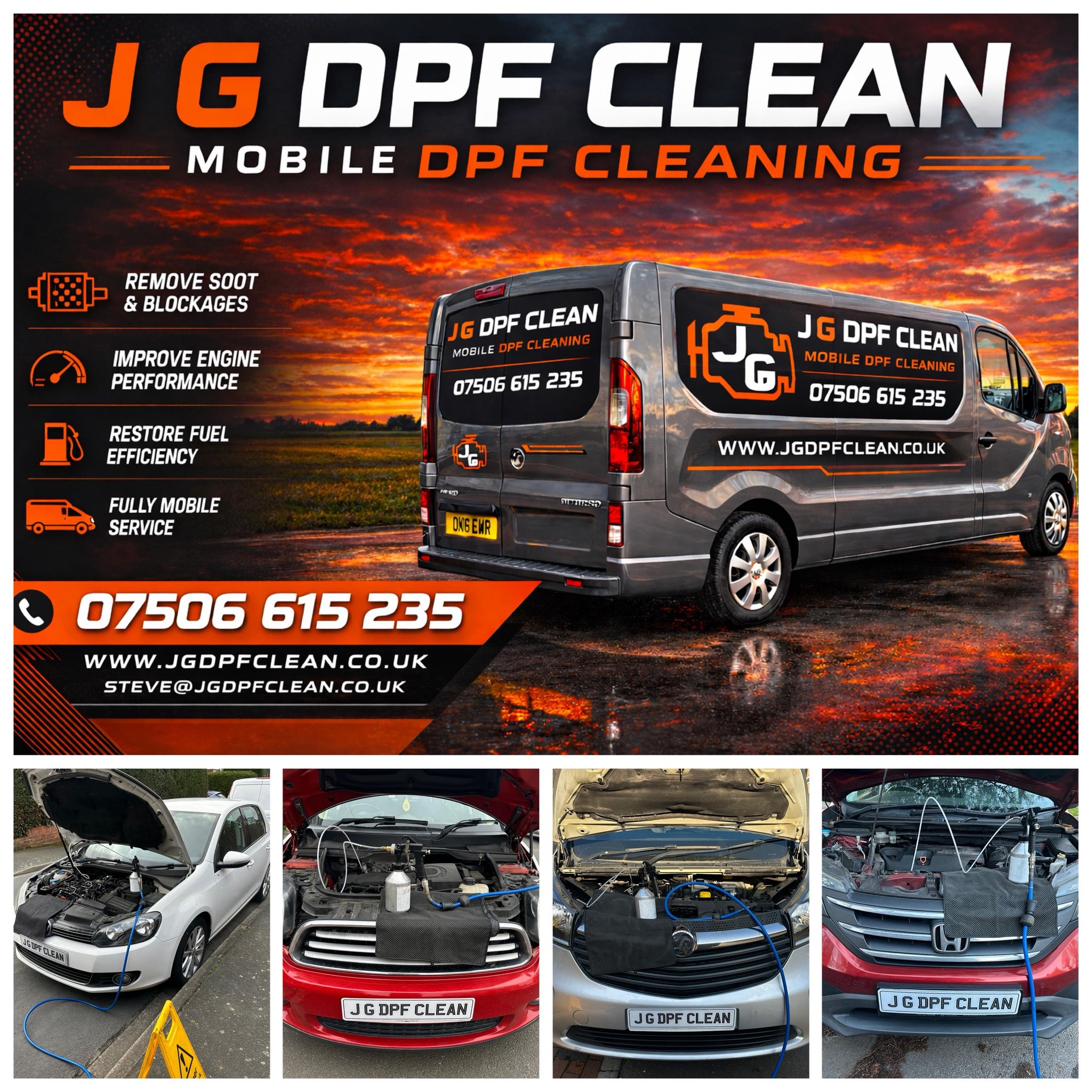 J G DPF CLEAN - Specialists in DPF cleaning | Southampton