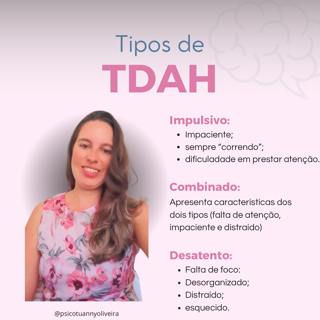 Tuanny - Transtorno de deficit de atenção/hiperatividade (TDAH) É uma ...