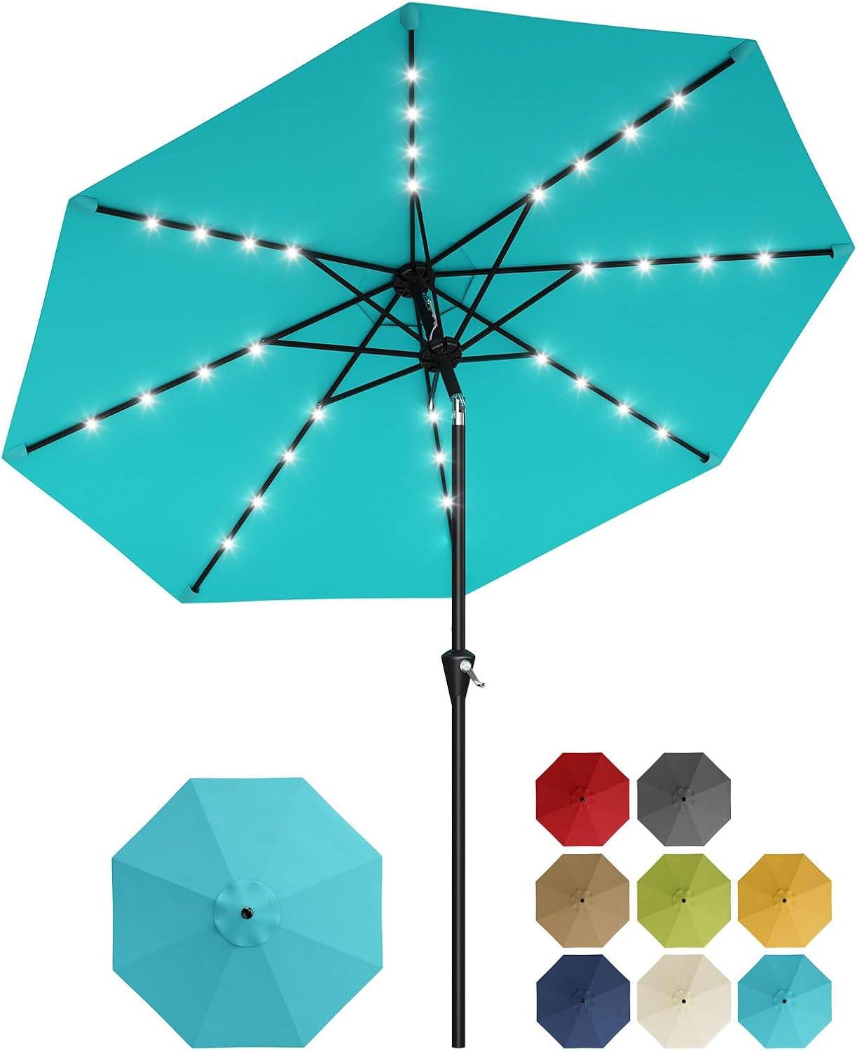 half patio umbrella teal COBANA 7.5'by 4'Half Rectangular Outdoor for Patio, Balcony, Garden, Deck, Blue your patio deserves a centerpiece that combines shade FLAME&SHADE 9 ft Half Patio