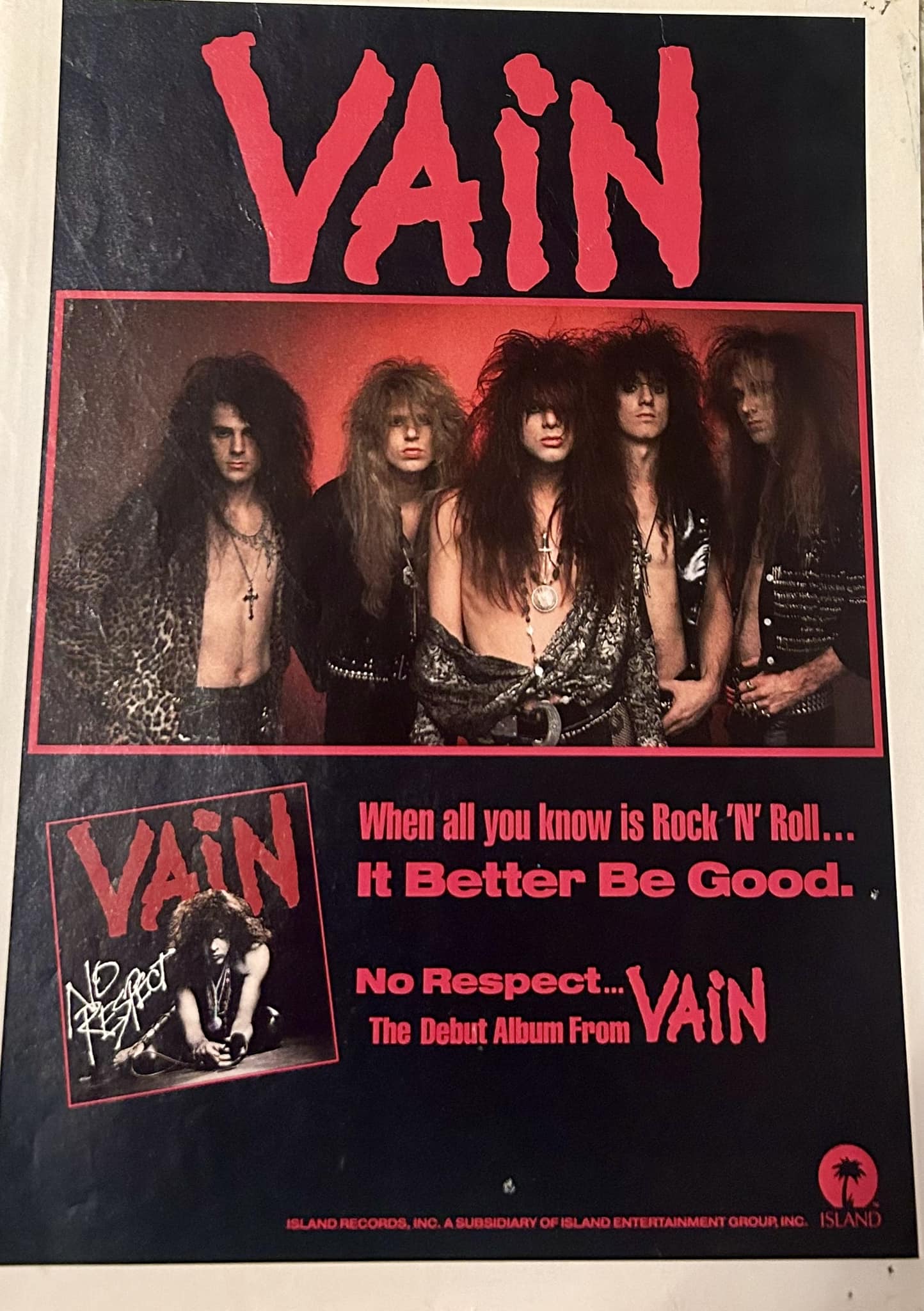 Vain's debut album No Respect