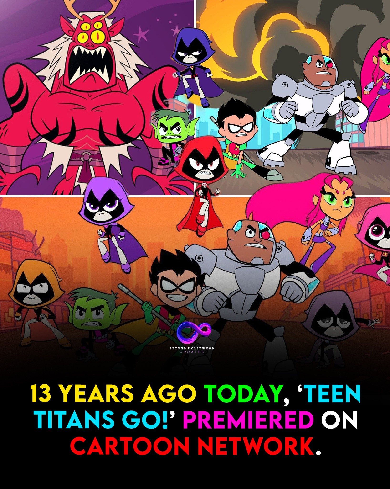 Thirteen years ago, on April 23, 2013, Teen Titans Go! premiered 