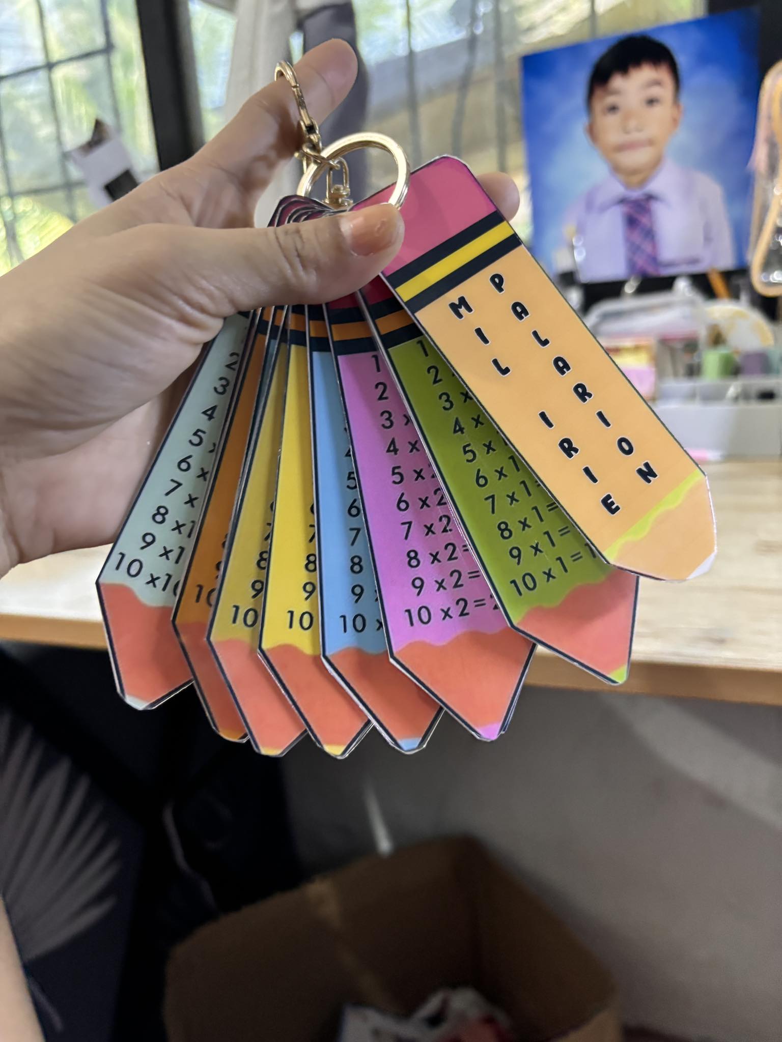 Fretzie - Pang lifetime ma kay laminated Keychain Type Multiplication ...