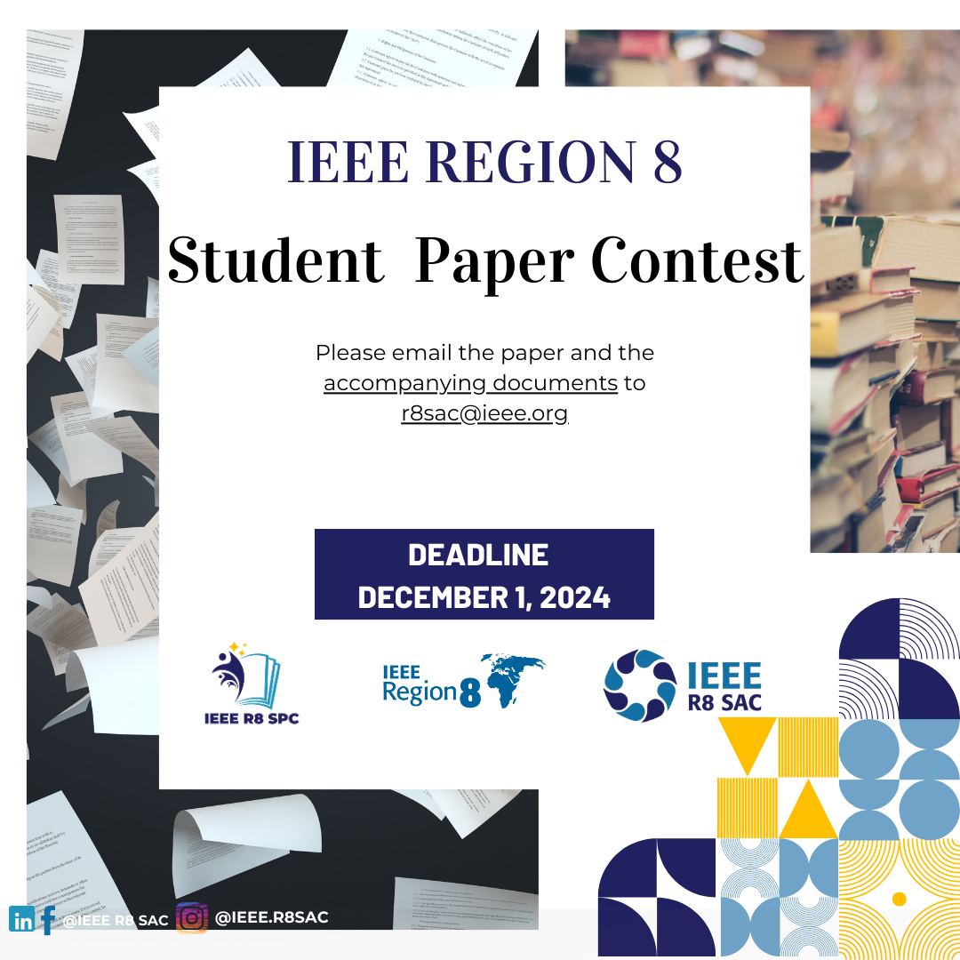 IEEE R8 SAC - 🌟 Exciting News!🌟 Calling all IEEE Region...