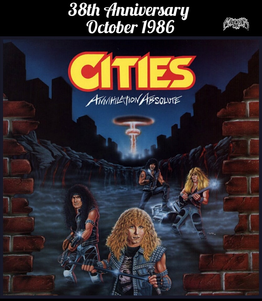 CITIES Annihilation Absolute UKオリジナル盤LP On October 3,1986: Cities released the album 