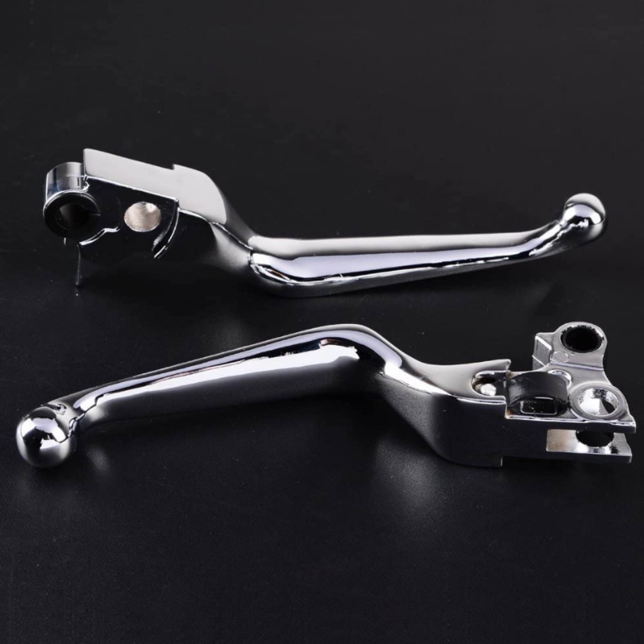 Motorcycle Motorcycle Hand Levers Brake Clutch Lever Chrome Compatible with Harley Sportster 883 1200 Dyna Touring Road King Heritage Softail Fat Bob (1 Pair