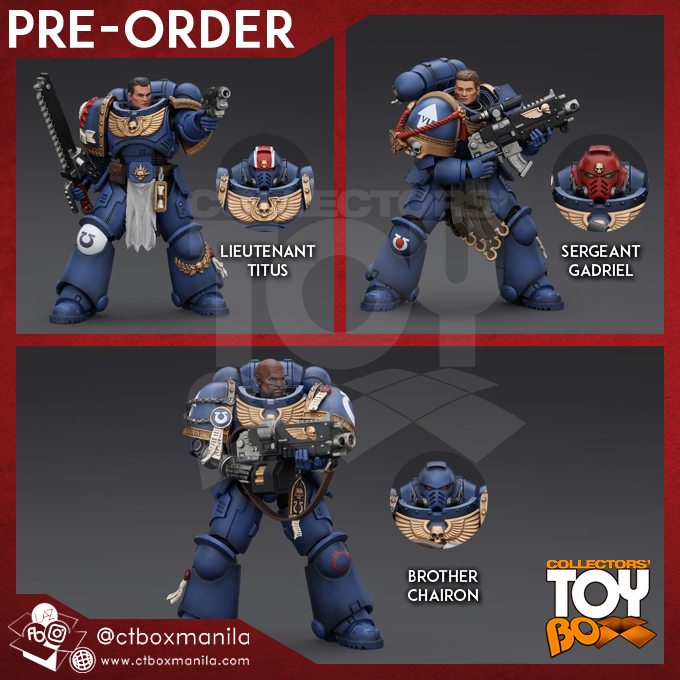 JOYTOY Warhammer 40k Space Marine 2 – Sergent Gadriel Ultramarines 1/18 – Figurine Articulée De Collection