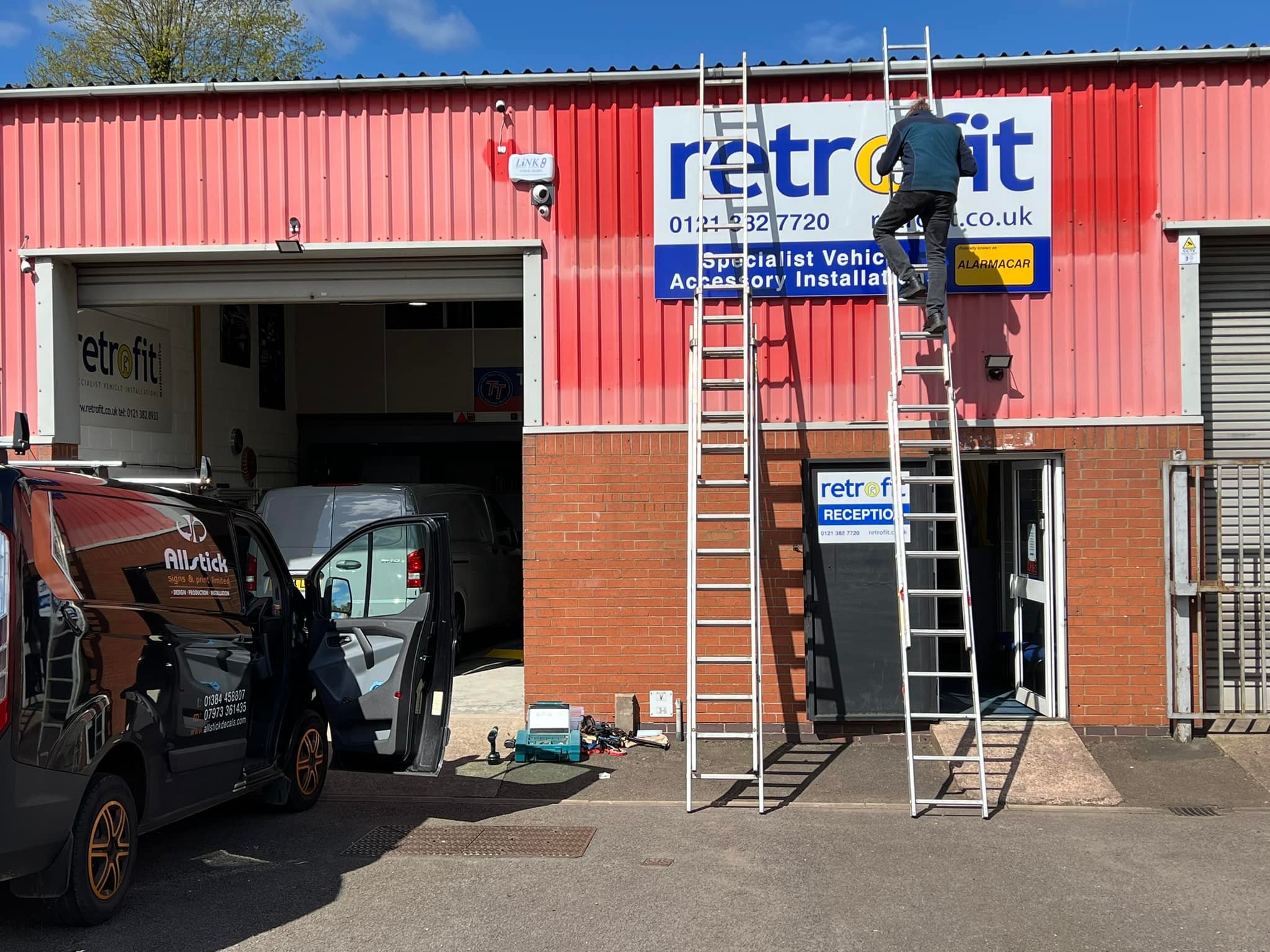 Retrofit - New signs fitted yesterday replacing the very...