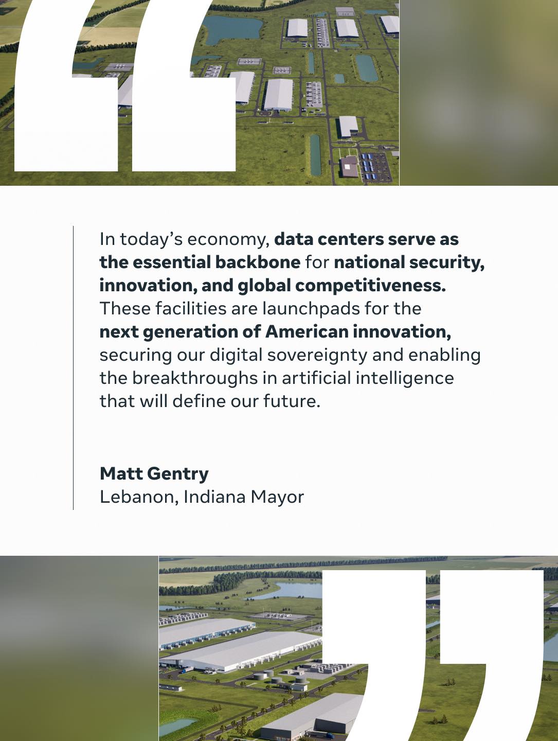 Meta Newsroom - We’re breaking ground on a new data center... | Facebook