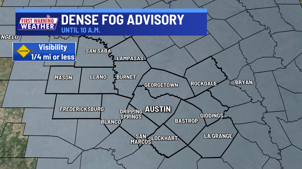 Kristen Currie Dense Fog Advisory in effect for all...