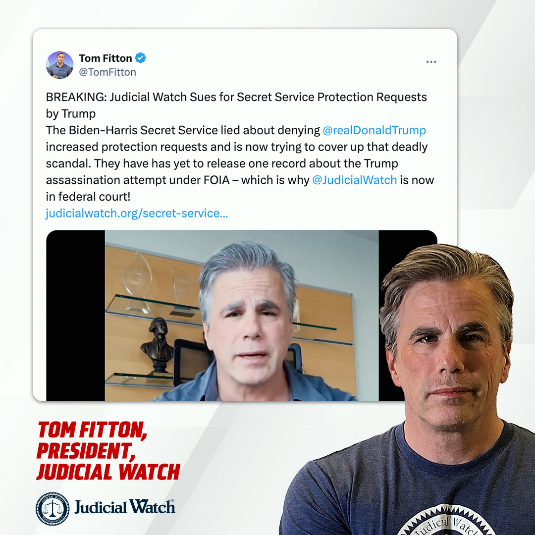 Judicial Watch - Fitton: BREAKING: Judicial Watch Sues for...