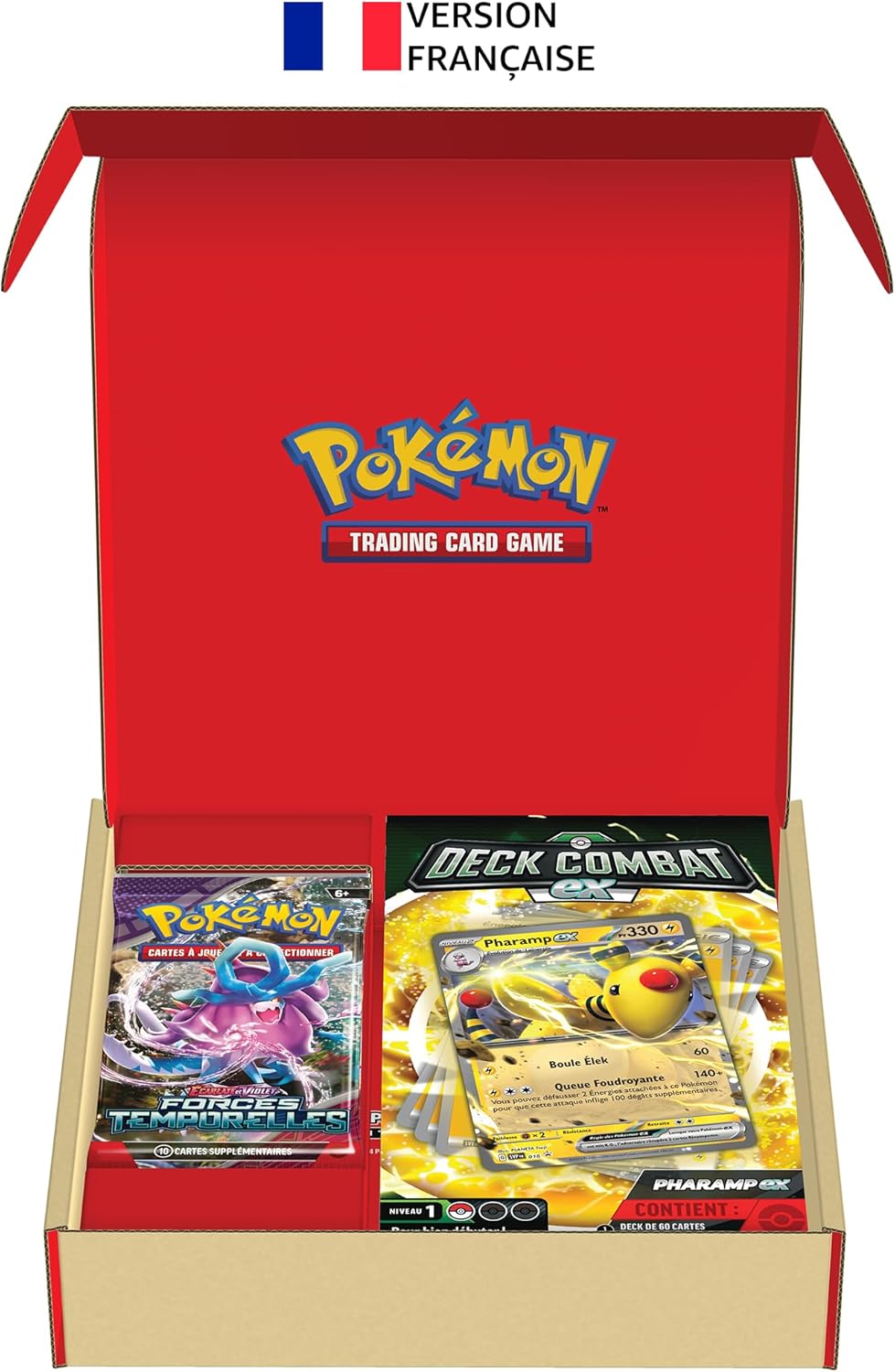 Pokémon – Ensemble 3 Boosters Écarlate Et Violet – Forces Temporelles – Avec Carte Promo Brillante Mélo