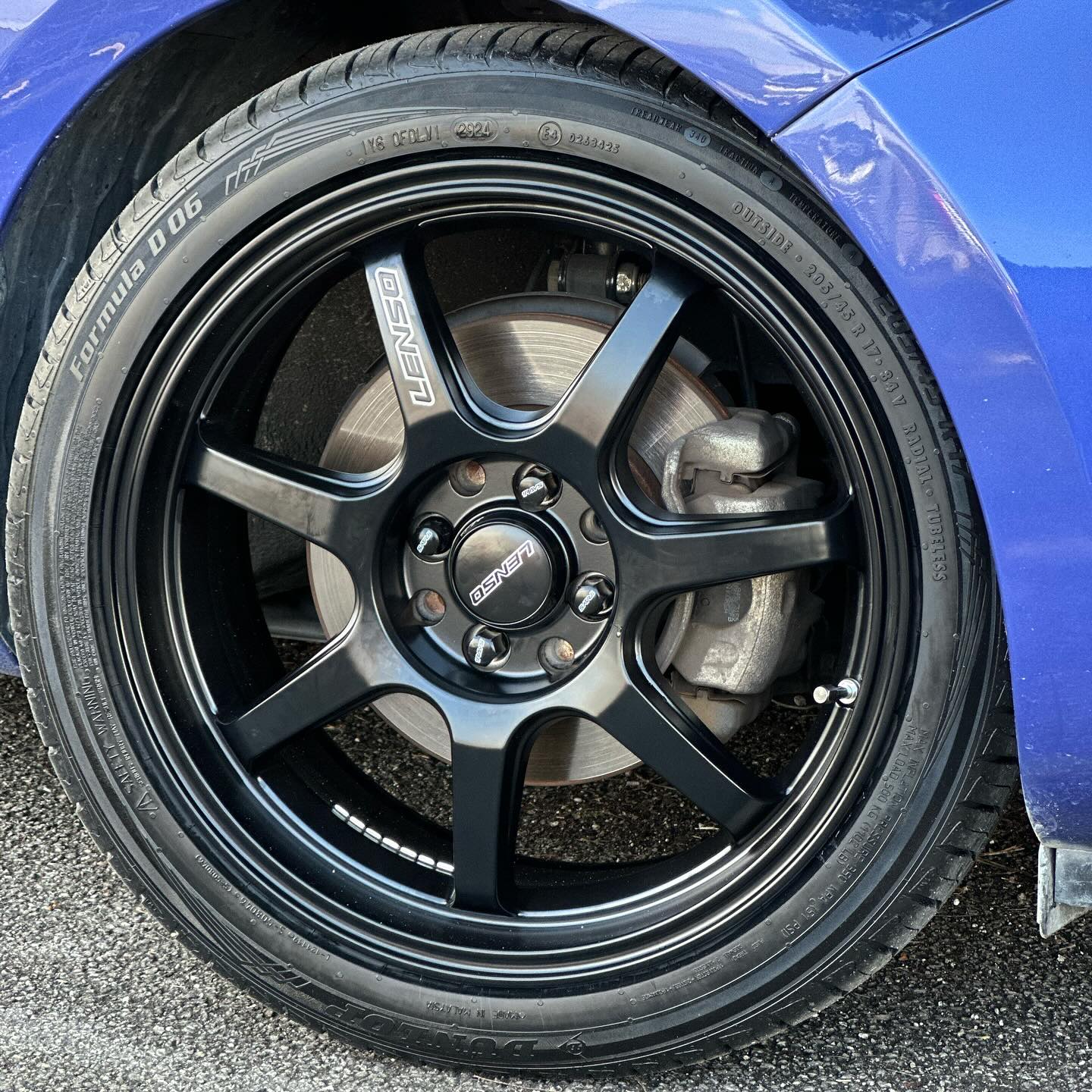 Kia Rio with New 17 inch Lenso Evolt rim For inqury please