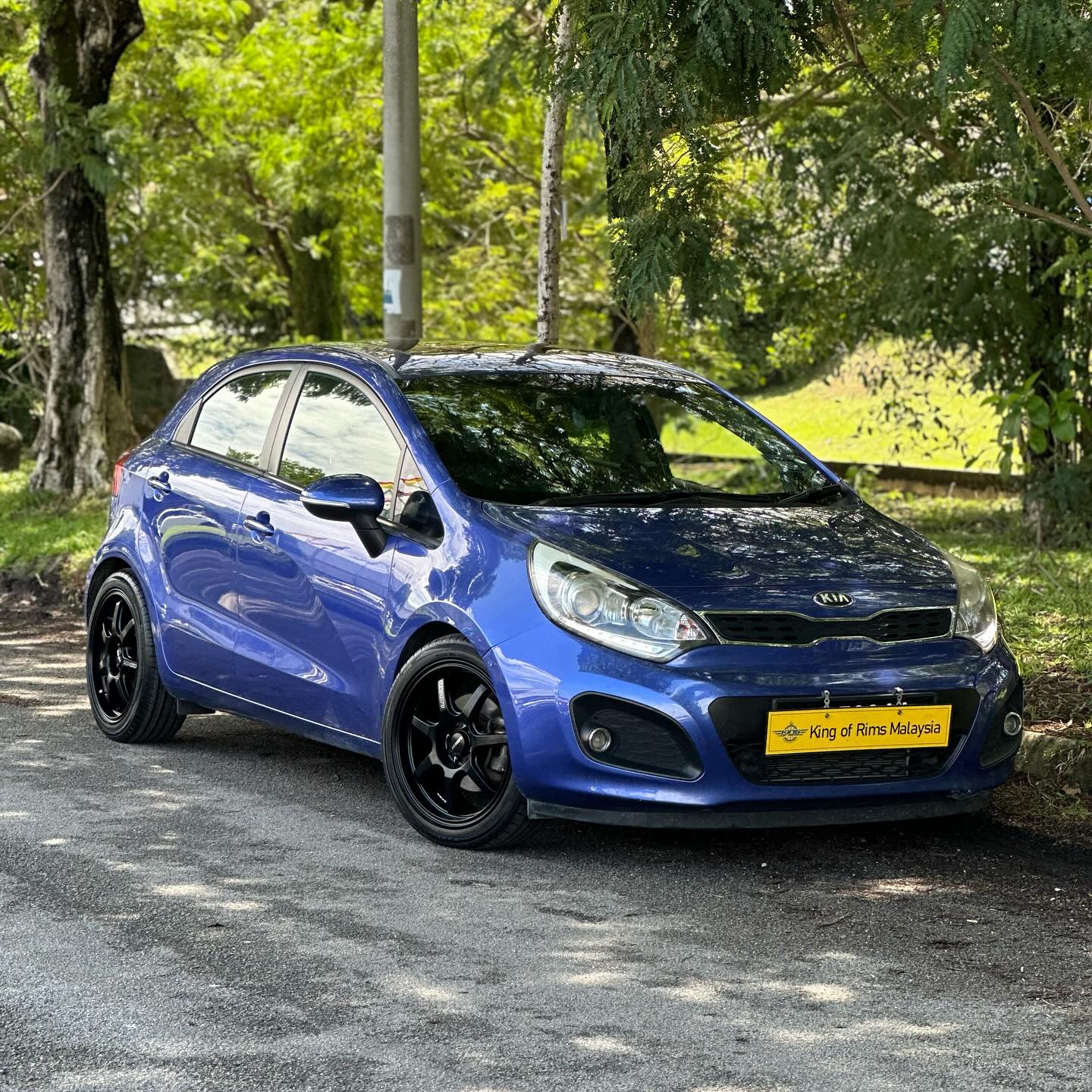 Kia Rio with New 17 inch Lenso Evolt rim For inqury please