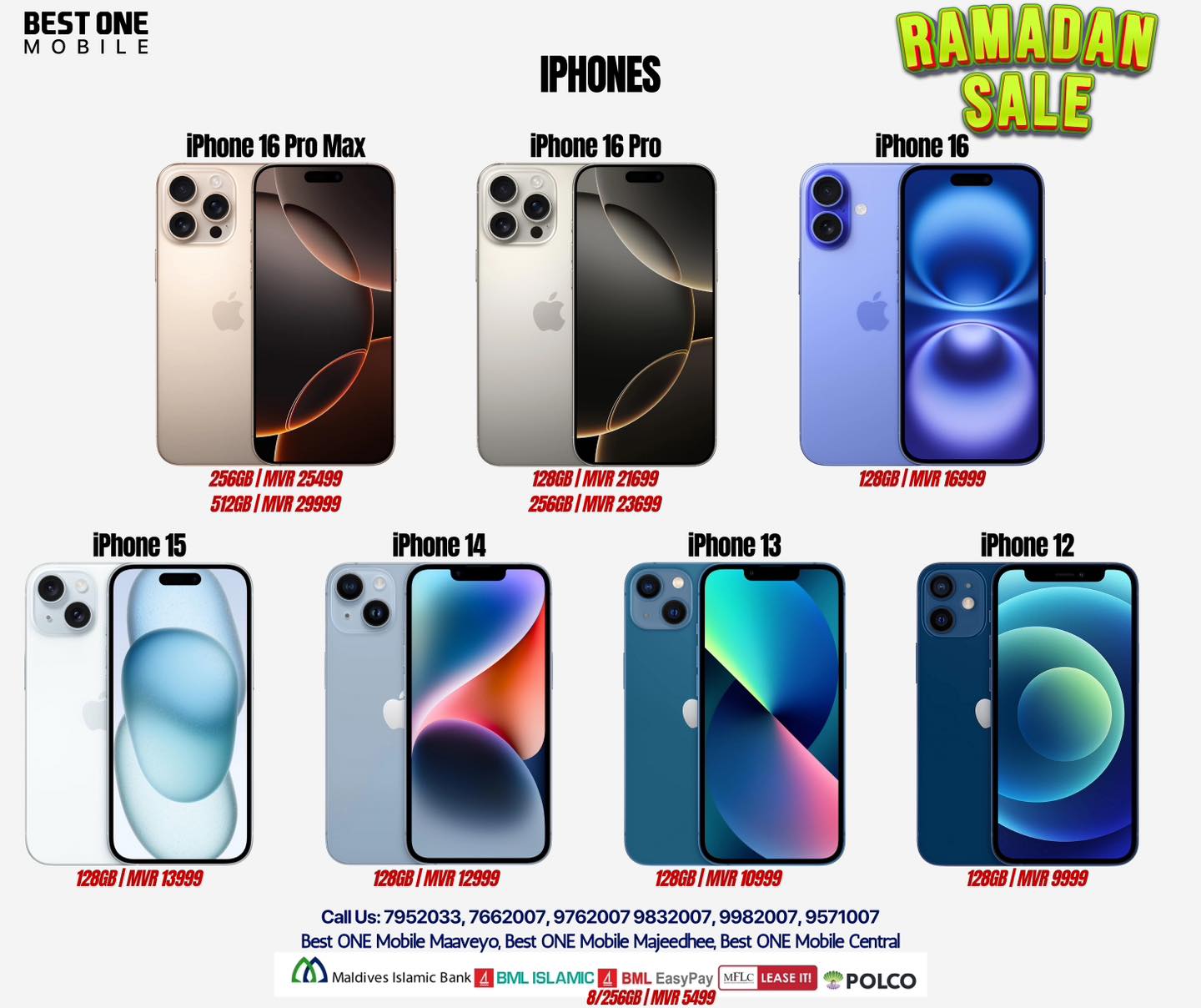 ⭐️ރޯދަ ސޭލް⭐️ iPhone 12 128GB 9999/- iPhone 13 128GB 