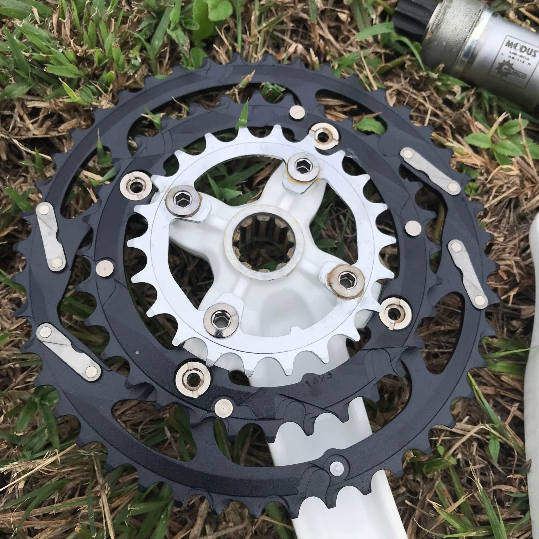 Retro MTB RACEFACE prodigy xc forged crankset (nos) Brand 