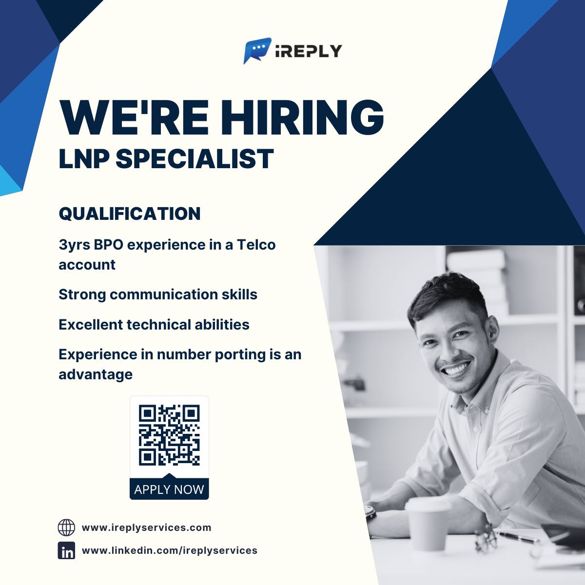 🌟 𝖶𝖾'𝗋𝖾 𝖧𝗂𝗋𝗂𝗇𝗀! Join... - IReply Back Office Services, Inc. | Facebook