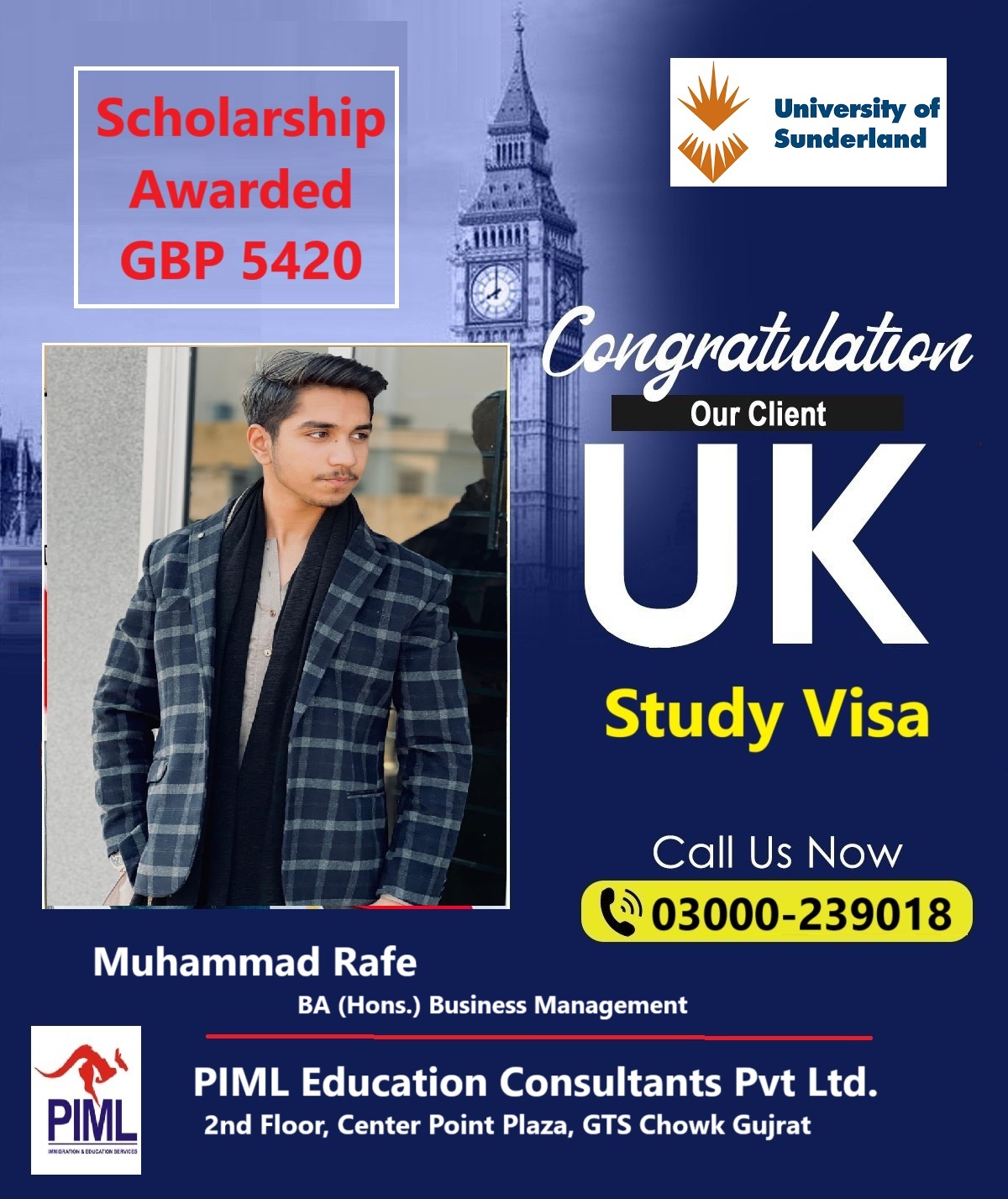 Adv Syed - Congratulations!! Muhammad Rafe from Gujrat for England ...