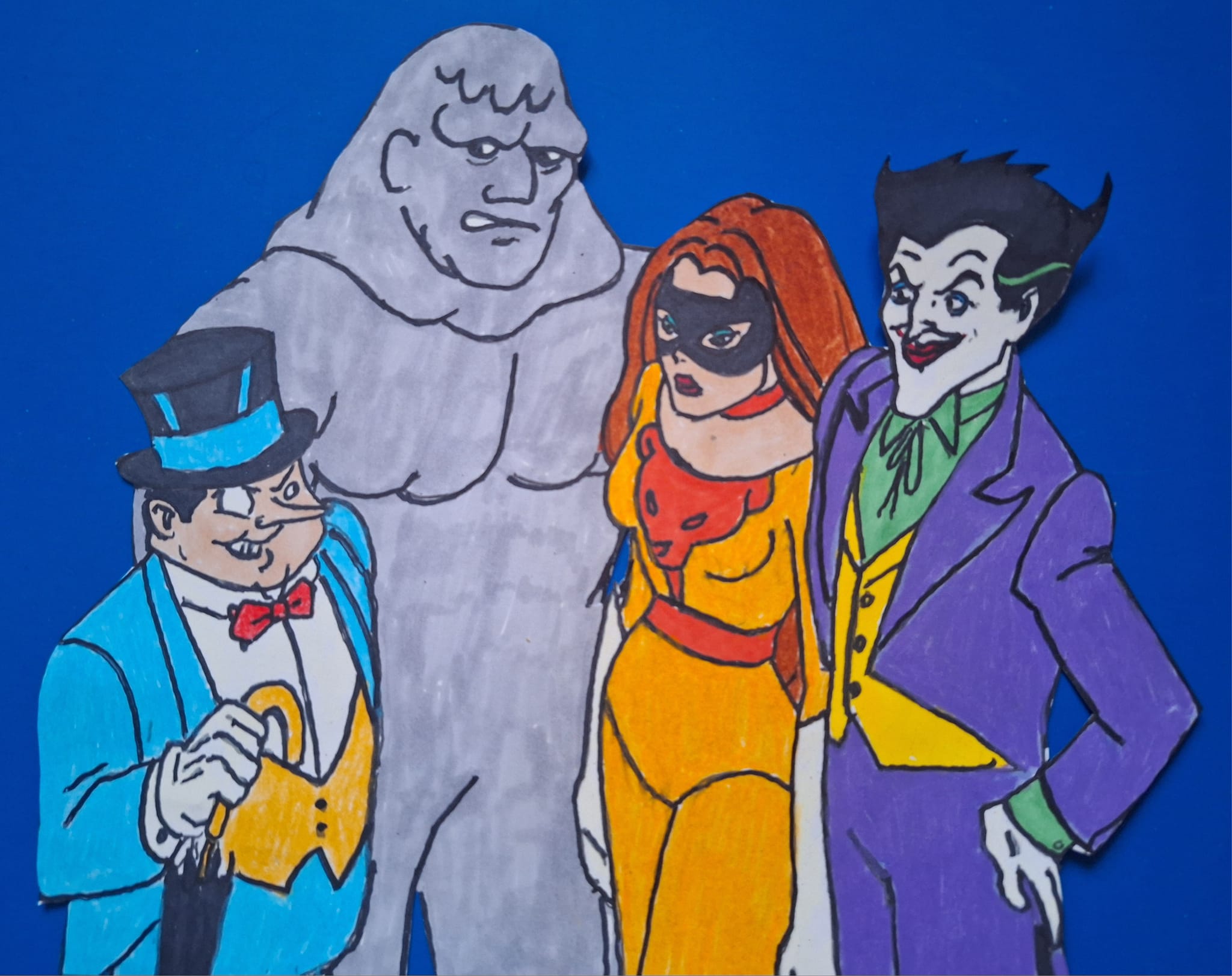 These are three traced fan art of the top four villains from the New ...